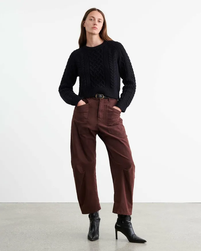 SHON PANT Wood Women Nili Lotan Pants and Shorts