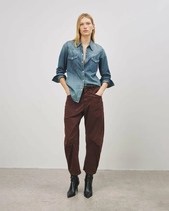 SHON PANT Wood Women Nili Lotan Pants and Shorts
