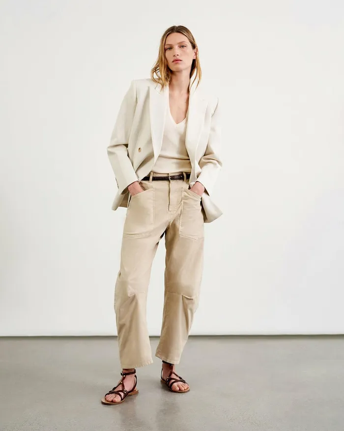 SHON PANT Wood Women Nili Lotan Pants and Shorts