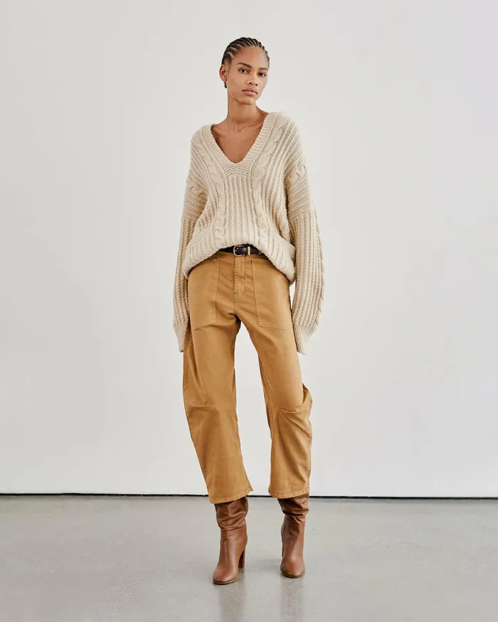 SHON PANT Wood Women Nili Lotan Pants and Shorts