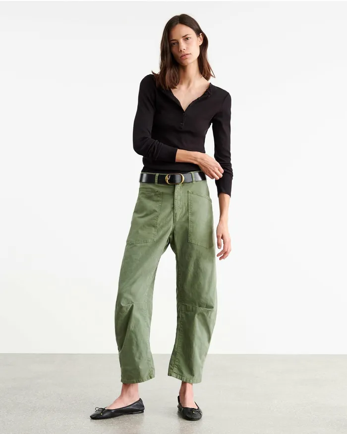 SHON PANT Wood Women Nili Lotan Pants and Shorts