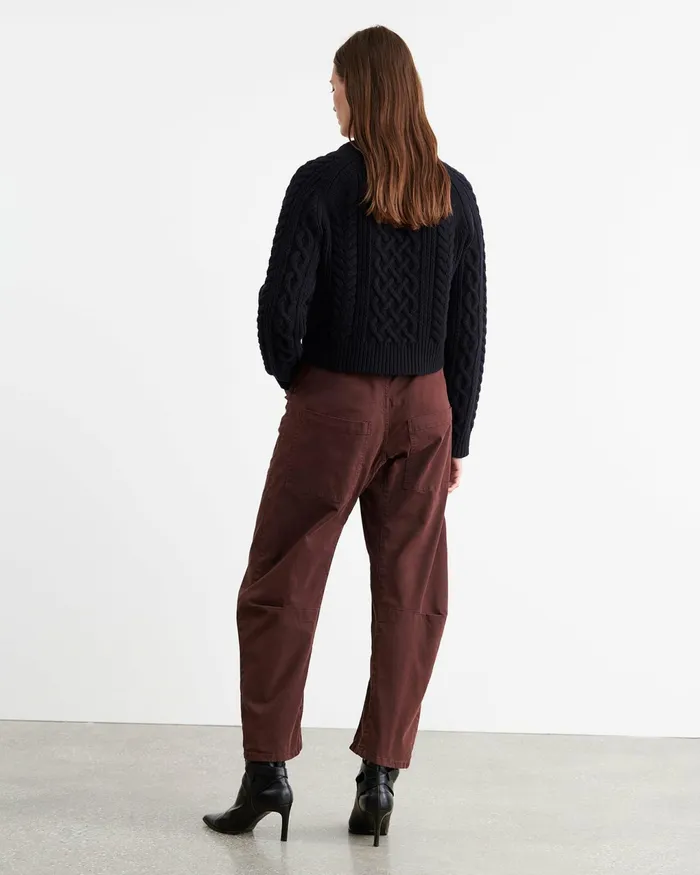 SHON PANT Wood Women Nili Lotan Pants and Shorts