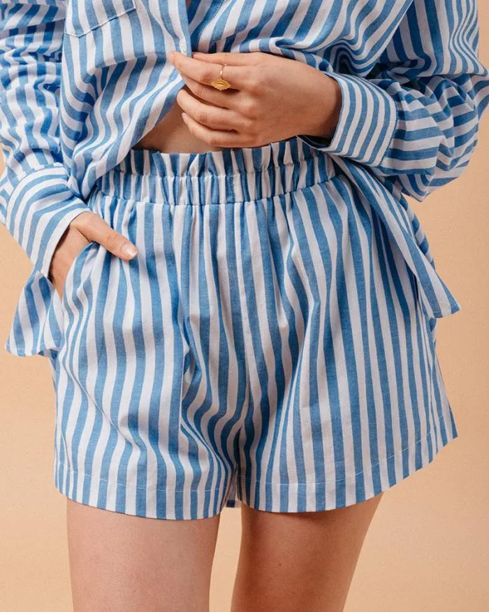 SHORT BLEU MILO Shop Grace and Mila Shorts