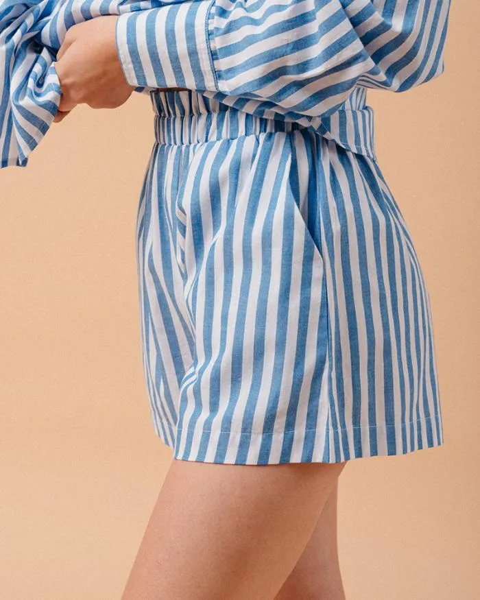 SHORT BLEU MILO Shop Grace and Mila Shorts