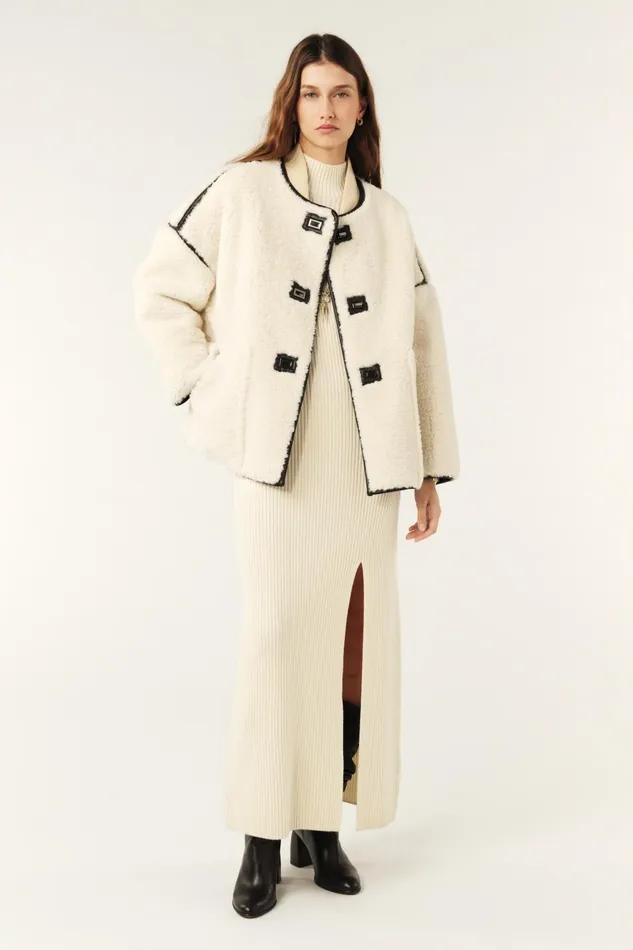 Short Coat Maury Green Women Baandsh Jackets and Coats