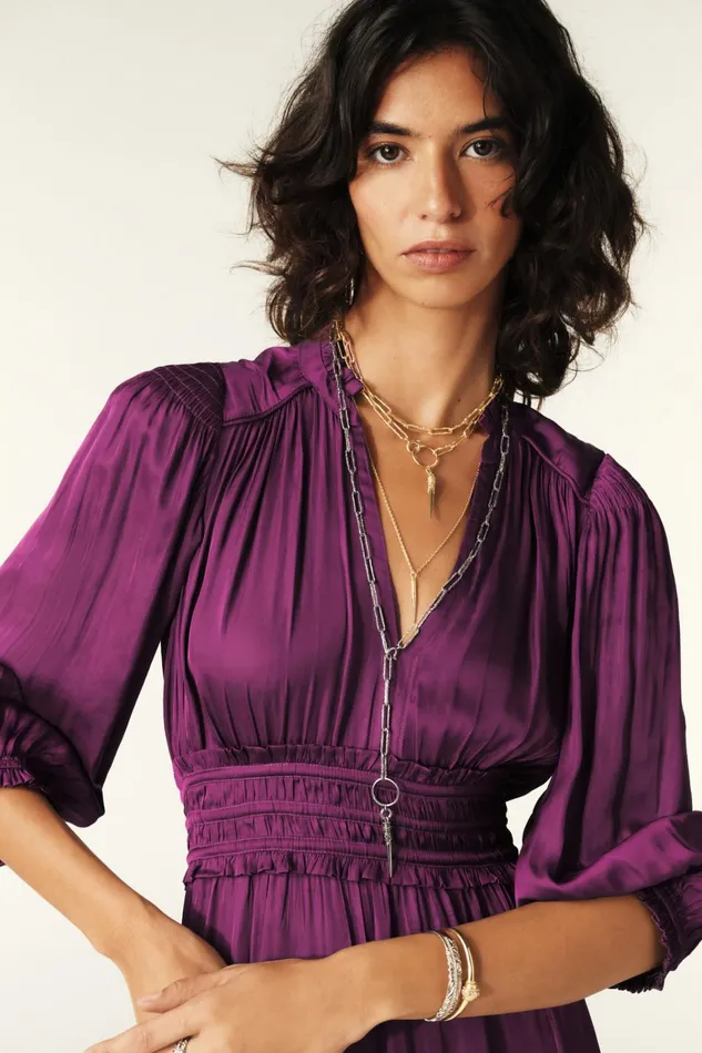 Short Dress Cyrilia Purple Women Baandsh Dresses