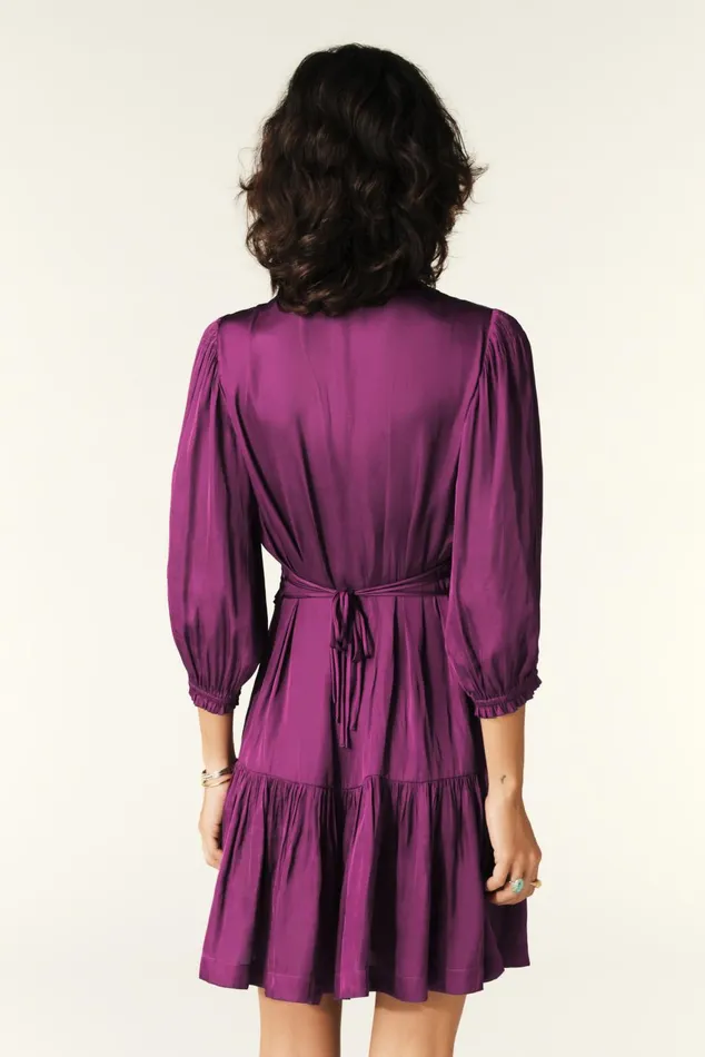 Short Dress Cyrilia Purple Women Baandsh Dresses