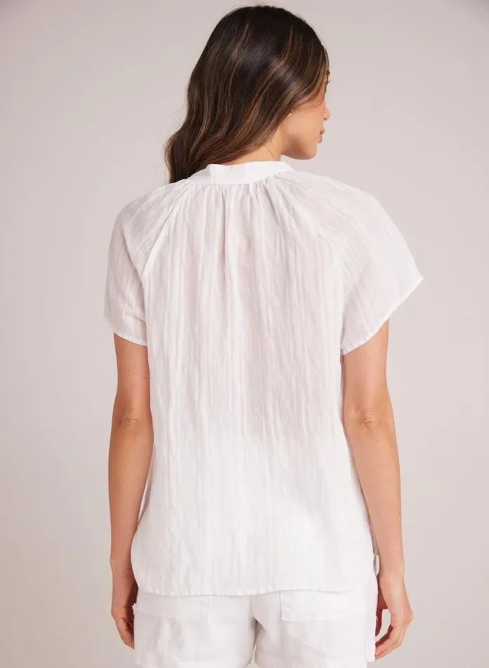 Short Sleeve Women Bella Dahl Short Sleeve Pocket Pullover 8211 White Short Sleeve Women Bella Dahl Short Sleeve Pocket Pullover 8211 White