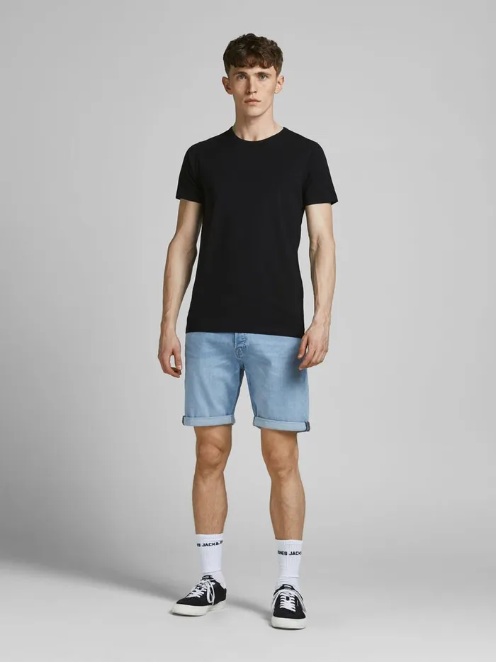 Shorts JACK and JONES Mens 3PACK RICK ORIGINAL AGI DENIM SHORTS Blue Medium Blue Denim Online