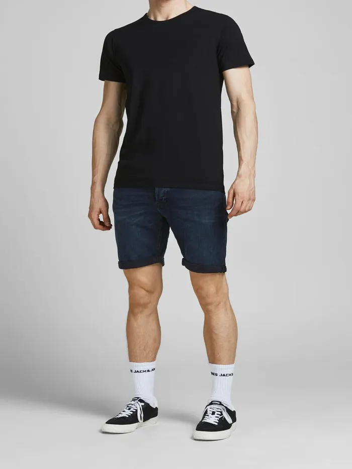 Shorts JACK and JONES Mens 3PACK RICK ORIGINAL AGI DENIM SHORTS Blue Medium Blue Denim Online