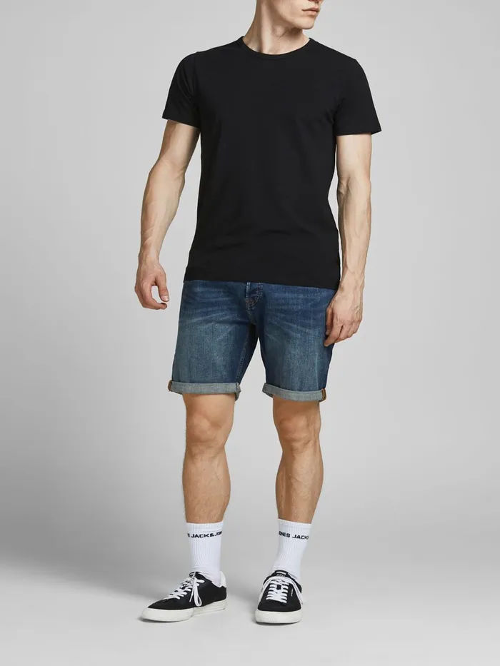 Shorts JACK and JONES Mens 3PACK RICK ORIGINAL AGI DENIM SHORTS Blue Medium Blue Denim Online
