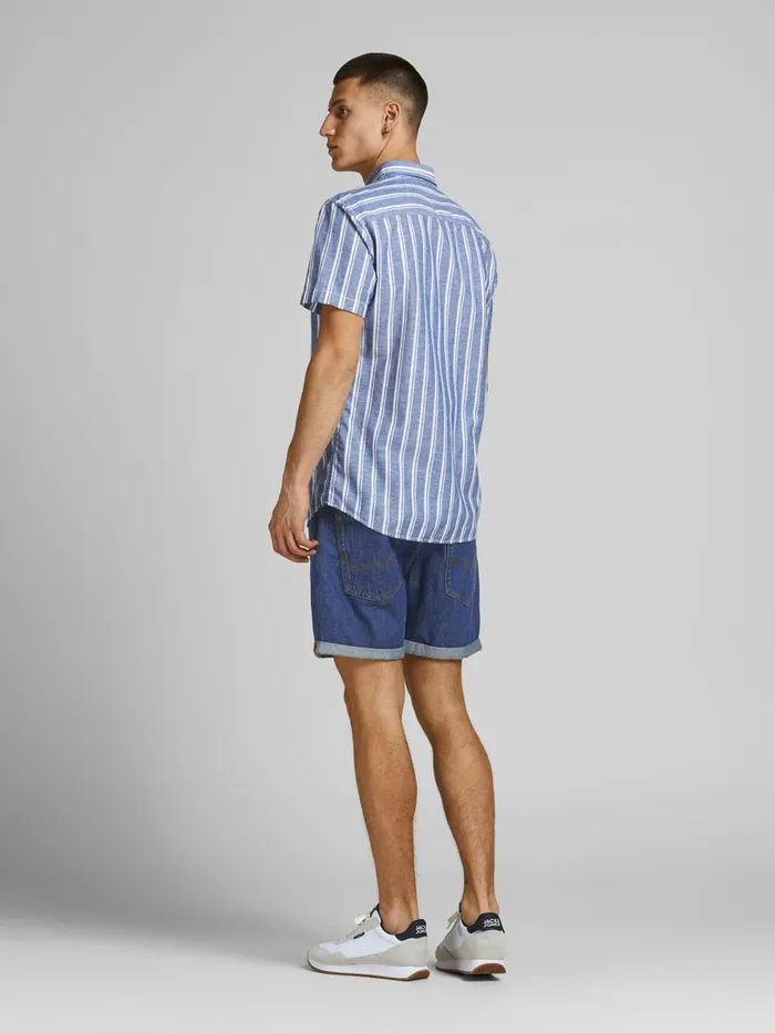 Shorts JACK and JONES Mens CHRIS ORIGINAL AM 999 DENIM SHORTS Blue Blue Denim On Sale
