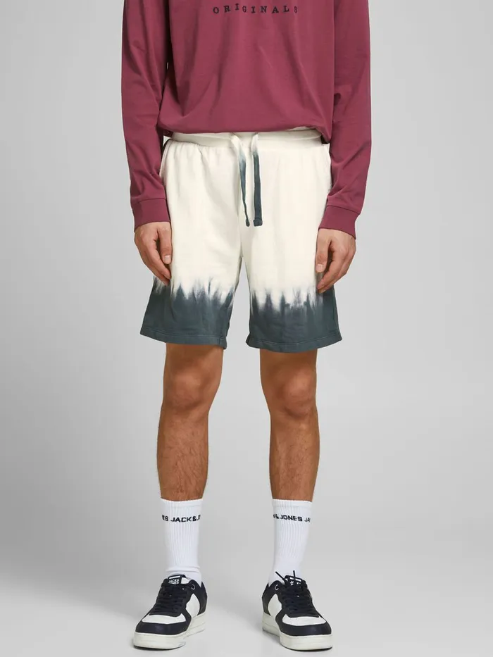 Shorts JACK and JONES Mens COLOR GRADIANT SWEAT SHORTS White Cloud Dancer On Sale Shorts JACK and JONES Mens COLOR GRADIANT SWEAT SHORTS White Cloud Dancer On Sale