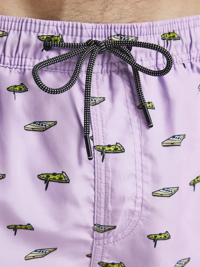 Shorts JACK and JONES Mens RECYCLED POLYESTER SWIM SHORTS Pastel Lavender Casaul