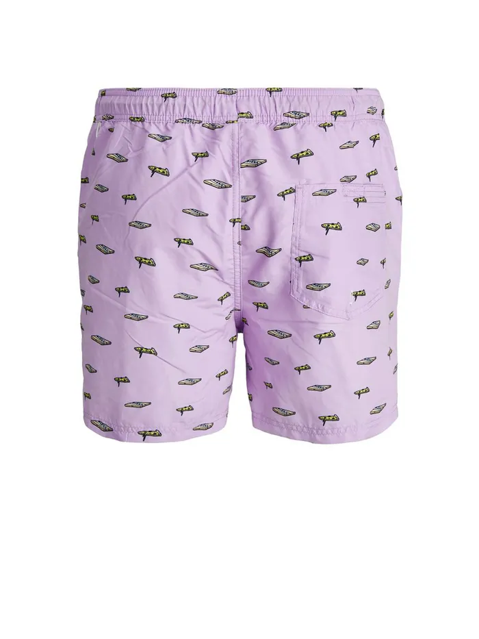 Shorts JACK and JONES Mens RECYCLED POLYESTER SWIM SHORTS Pastel Lavender Casaul