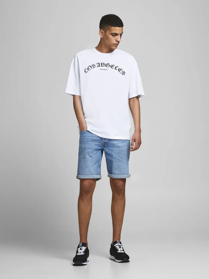Shorts JACK and JONES Mens RICK ORIGINAL NA 030 DENIM SHORTS Blue Blue Denim Gift for Friend
