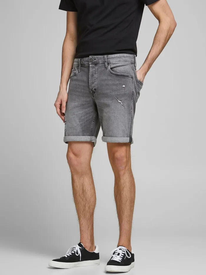 Shorts JACK and JONES Mens RICK ORIGINAL NA 040 DENIM SHORTS Grey Grey Denim Near Me Shorts JACK and JONES Mens RICK ORIGINAL NA 040 DENIM SHORTS Grey Grey Denim Near Me