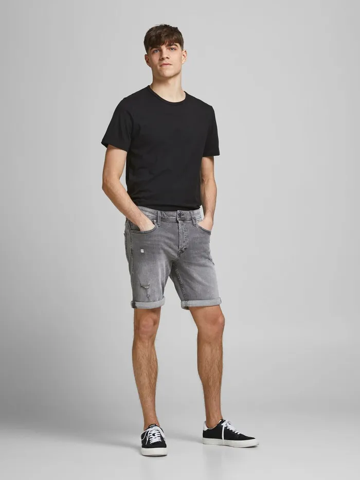 Shorts JACK and JONES Mens RICK ORIGINAL NA 040 DENIM SHORTS Grey Grey Denim Near Me