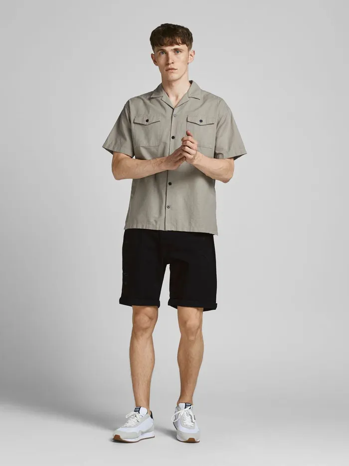 Shorts JACK and JONES Mens RICK ORIGINAL NA 042 DENIM SHORTS Black Black Denim Gift Ideas