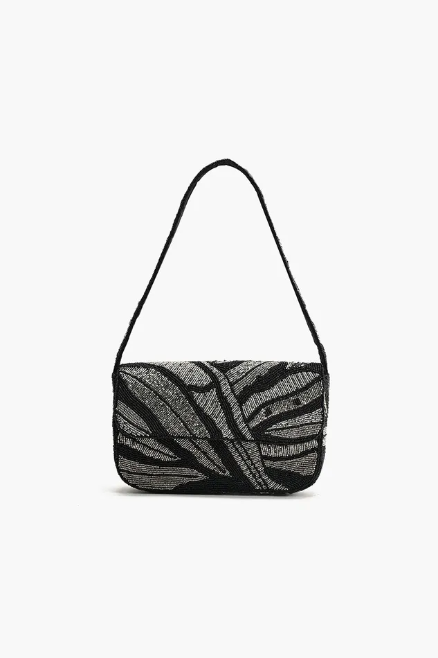 Shoulder Bags America and Beyond Women Midnight Silver Swirl Shoulder Bag