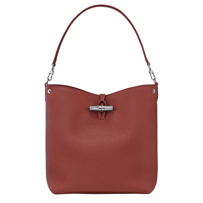 Shoulder bags Women Longchamp Le Roseau M Shoulder bag ChestnutChestnutChestnut