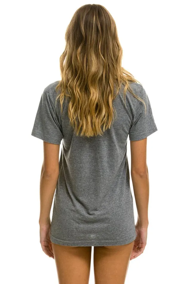 Signature Aspen Tee 8211 Heather Grey WomenMen Aviator Nation Tees