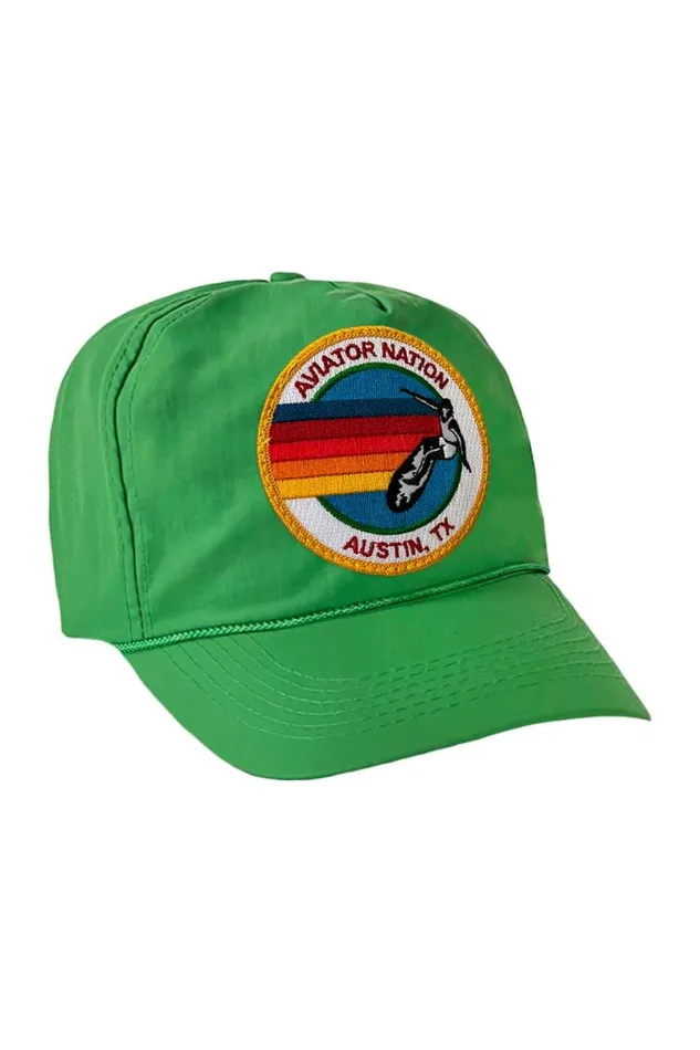 Signature Austin Vintage Nylon Trucker Hat WomenMen Aviator Nation Trucker Hats
