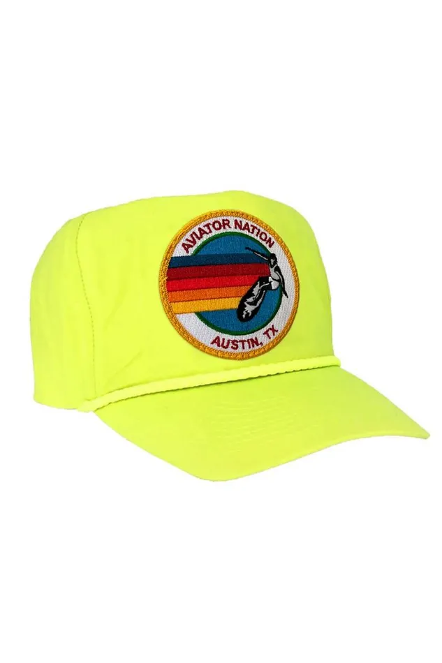 Signature Austin Vintage Nylon Trucker Hat WomenMen Aviator Nation Trucker Hats