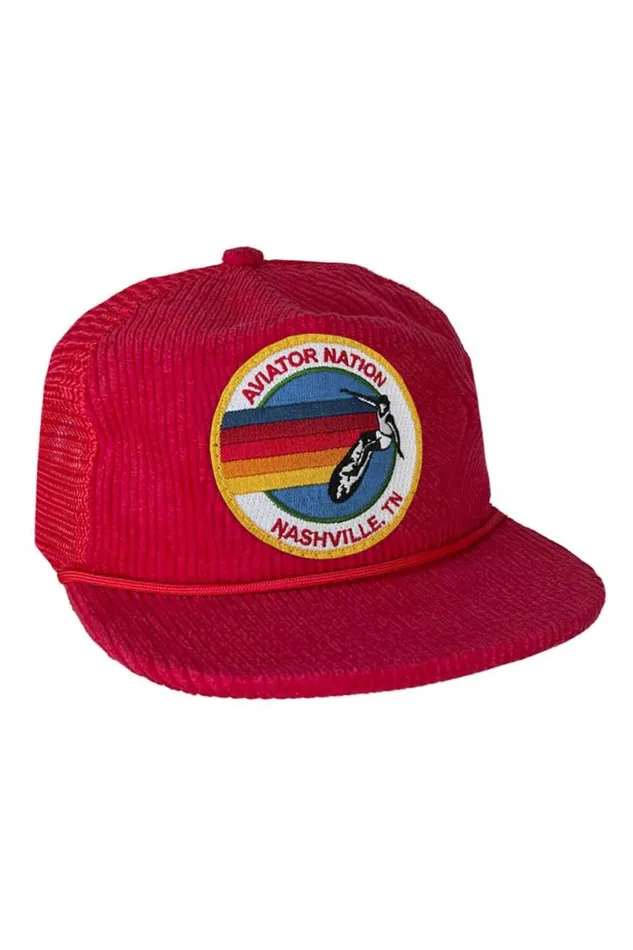 Signature Nashville 8211 Vintage Corduroy Mesh Trucker WomenMen Aviator Nation Trucker Hats