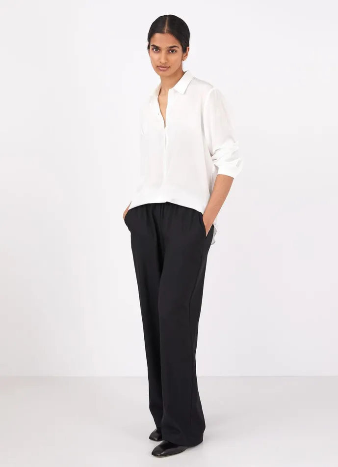 Silk Blouse Ecru Women SUNSPEL Shirts and Blouses