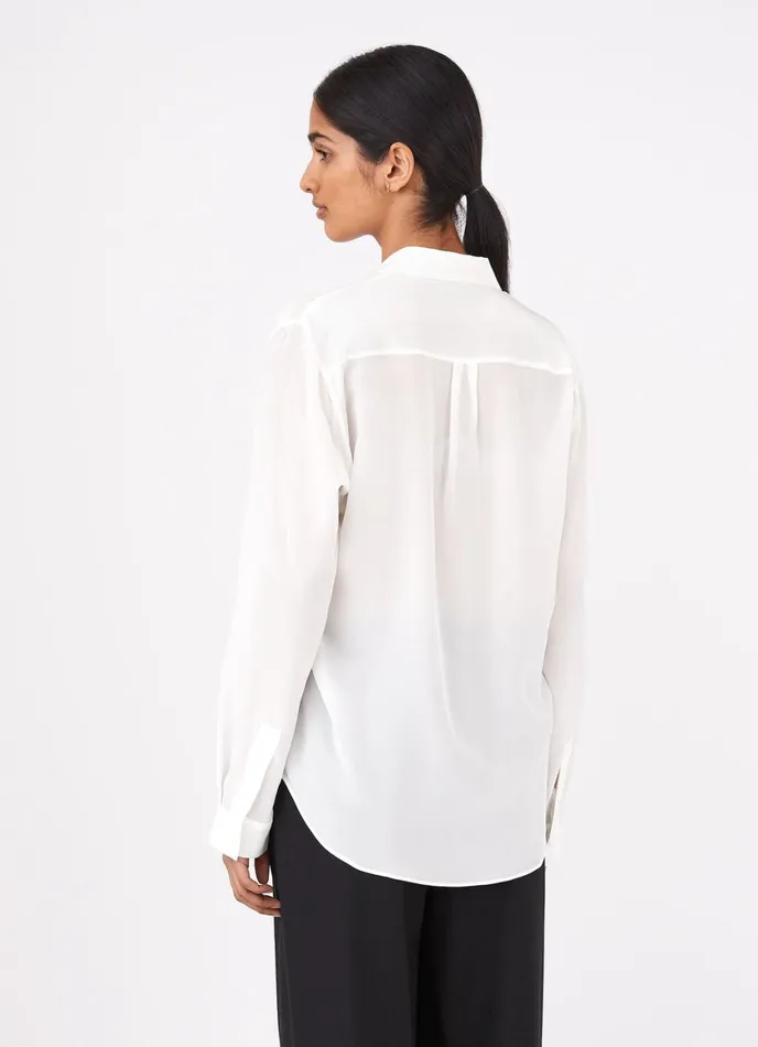 Silk Blouse Ecru Women SUNSPEL Shirts and Blouses