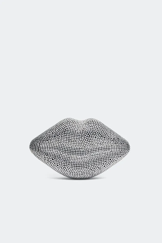 Simon Miller Bags Women Crystal Lip Clutch In BlackClear