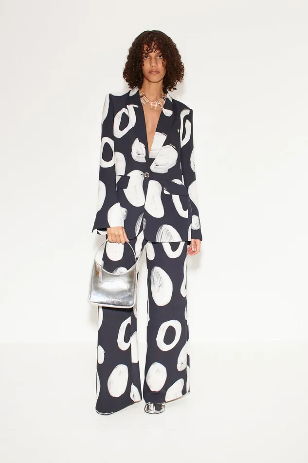 Simon Miller Bottoms Women Bloo Painted Crepe Pant In Painted Dot