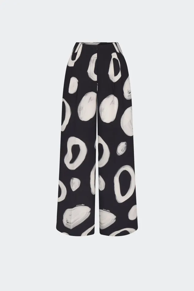Simon Miller Bottoms Women Bloo Painted Crepe Pant In Painted Dot Simon Miller Bottoms Women Bloo Painted Crepe Pant In Painted Dot