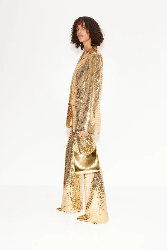 Simon Miller Bottoms Women Sequin Robo Pant In Star Gold Simon Miller Bottoms Women Sequin Robo Pant In Star Gold