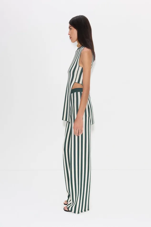 Simon Miller Knitwear Women Knits By Jabber Pant In Gummy GreenEcru Simon Miller Knitwear Women Knits By Jabber Pant In Gummy GreenEcru