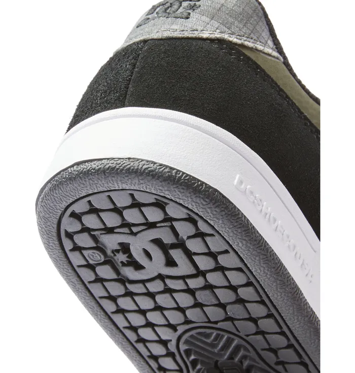 Skate DC Shoes Kids Boy8217s Manteca 4 Elastic Waist Lace Shoes olive camouflage