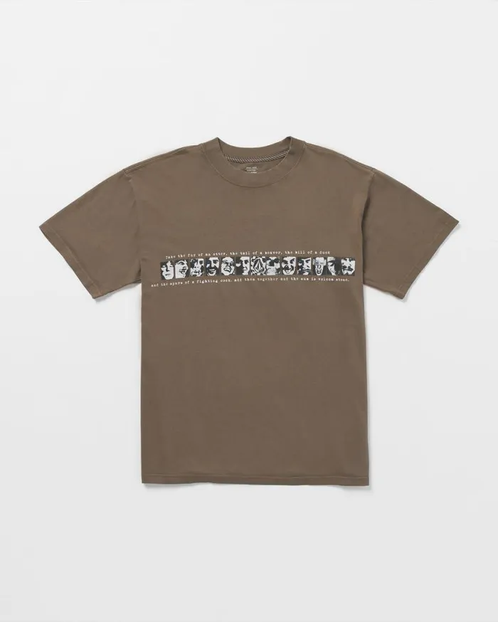 Skate Vitals Remy Stratton Short Sleeve Tee 8211 Dark Earth Mens Volcom Tops and Tees