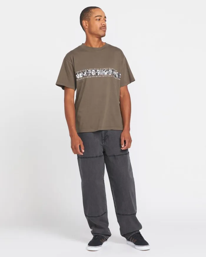 Skate Vitals Remy Stratton Short Sleeve Tee 8211 Dark Earth Mens Volcom Tops and Tees