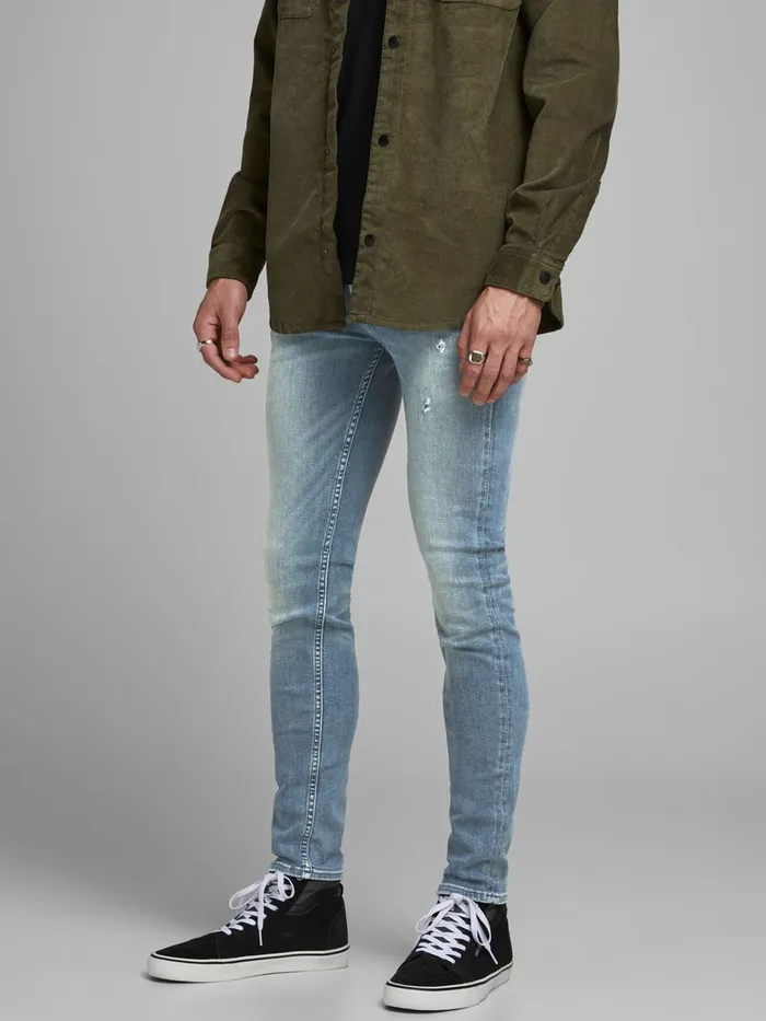 Skinny Jeans JACK and JONES Mens LIAM ORIGINAL CJ 317 SKINNY FIT JEANS Blue Blue Denim Skinny Jeans JACK and JONES Mens LIAM ORIGINAL CJ 317 SKINNY FIT JEANS Blue Blue Denim