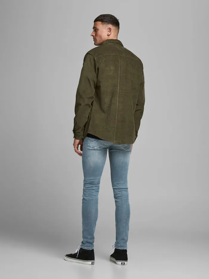 Skinny Jeans JACK and JONES Mens LIAM ORIGINAL CJ 317 SKINNY FIT JEANS Blue Blue Denim