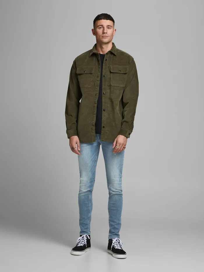 Skinny Jeans JACK and JONES Mens LIAM ORIGINAL CJ 317 SKINNY FIT JEANS Blue Blue Denim