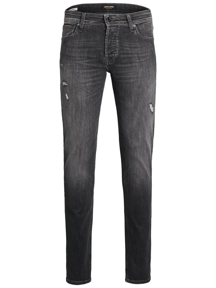 Skinny Jeans JACK and JONES Mens TOM ORIGINAL AGI 135 SKINNY FIT JEANS Grey Grey Denim
