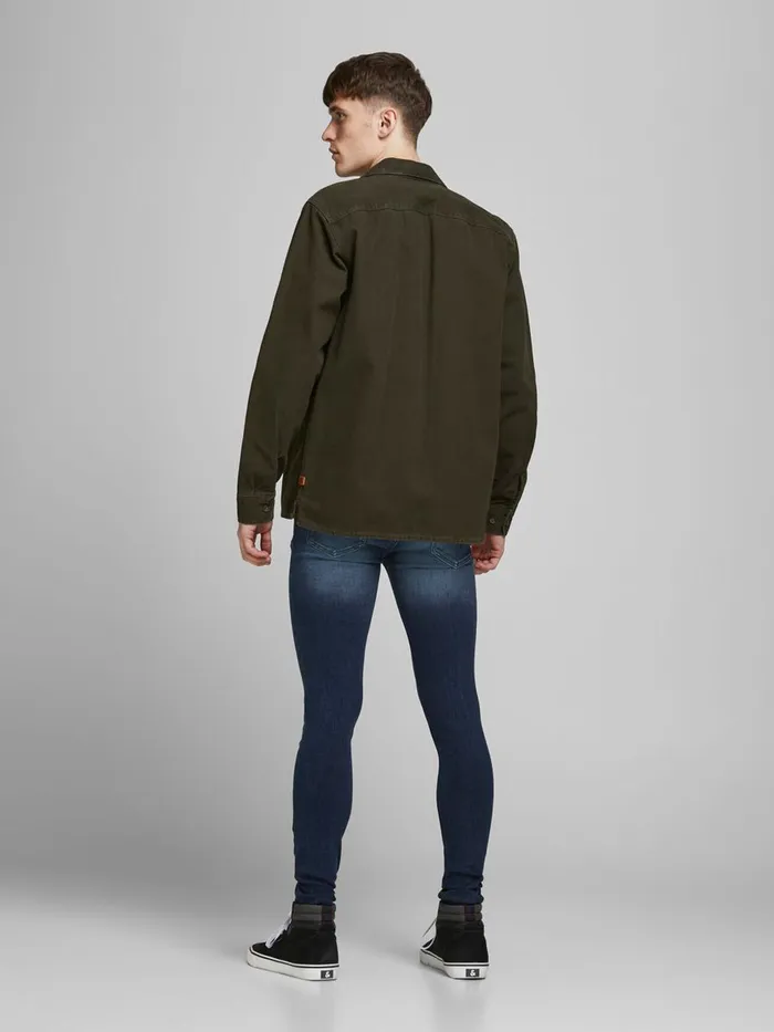 Skinny Jeans JACK and JONES Mens TOM ORIGINAL AM 812 SKINNY FIT JEANS Blue Blue Denim