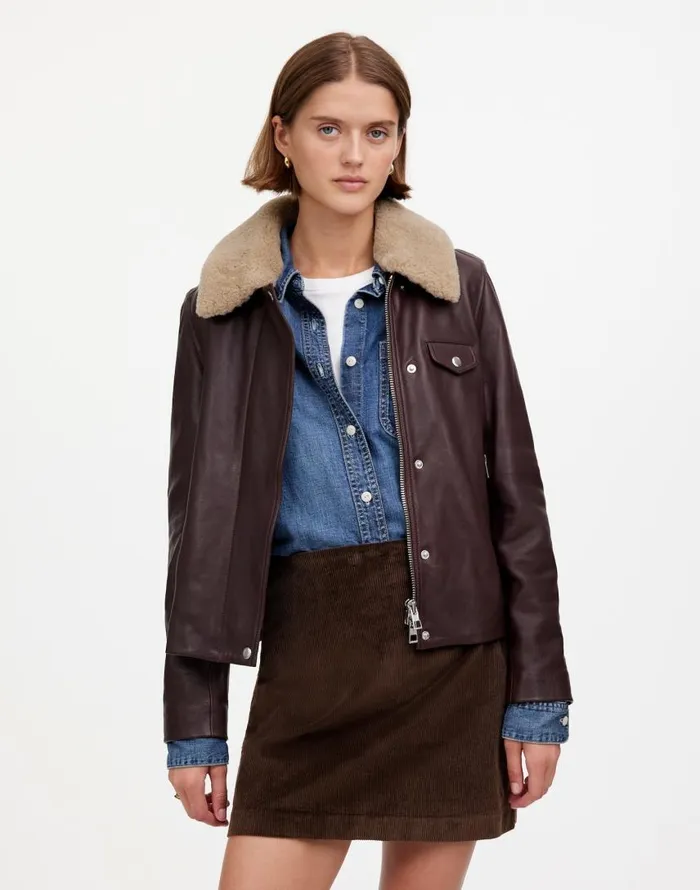 Skirts Women Madewell Corduroy Mini Skirt Dark Carob