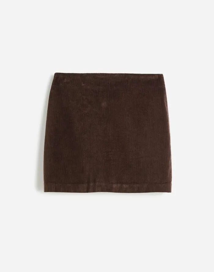 Skirts Women Madewell Corduroy Mini Skirt Dark Carob