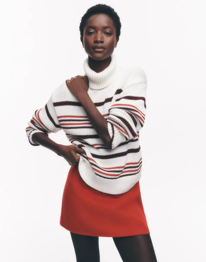 Skirts Women Madewell DoubleFaced Mini Skirt In Wool Blend Bright Cherry