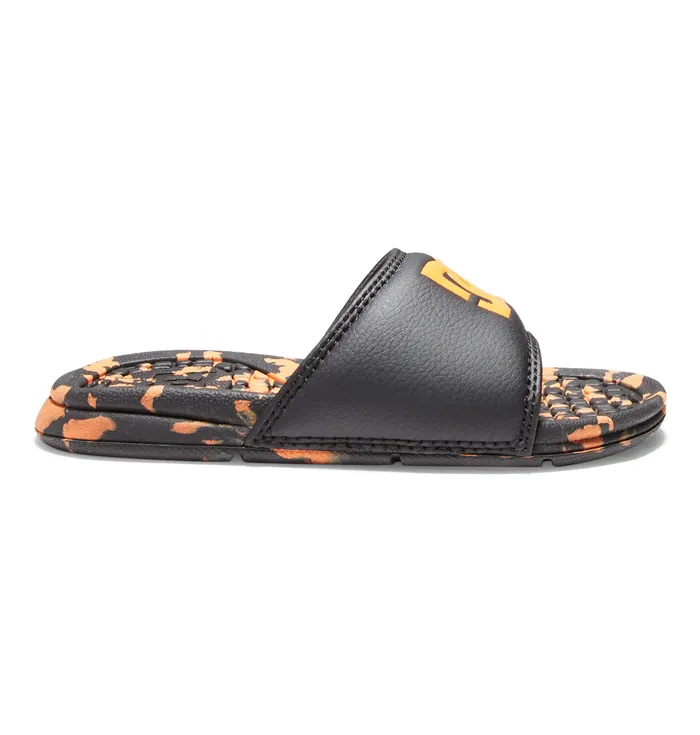 Slides Boy8217s Bolsa Slides blackorange DC Shoes Kids