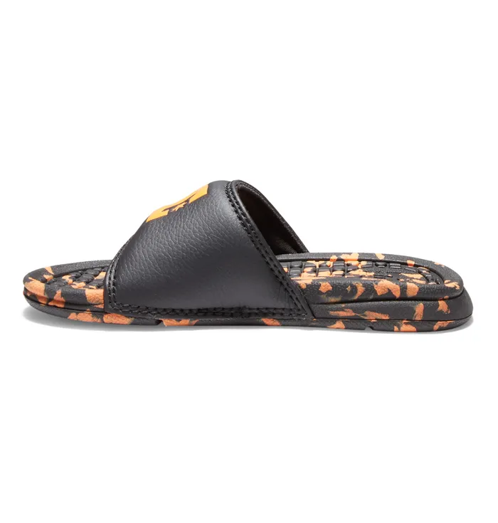 Slides Boy8217s Bolsa Slides blackorange DC Shoes Kids