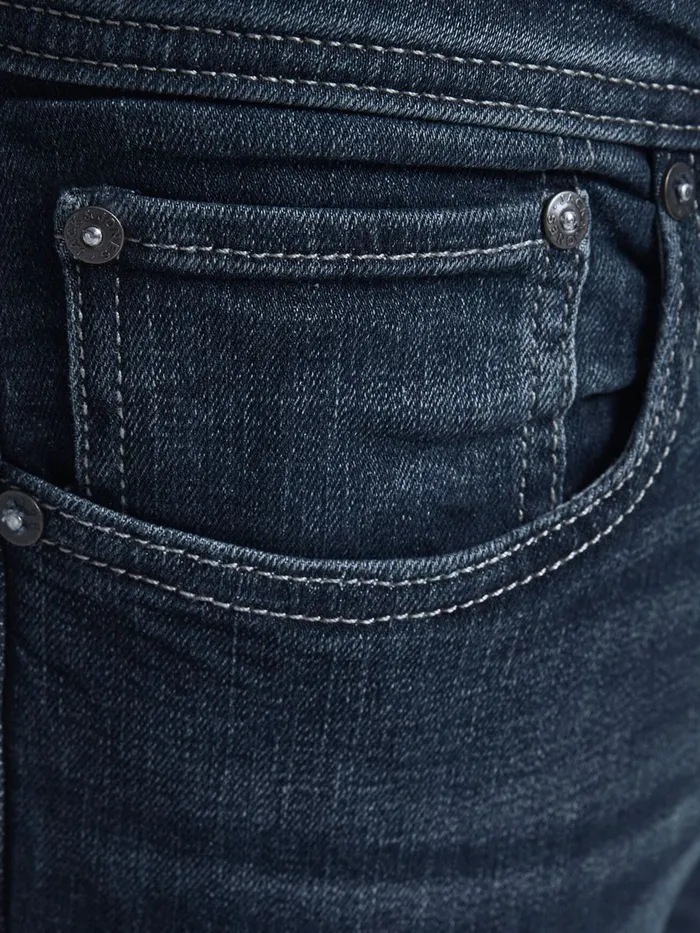 Slim and Straight Jeans JACK and JONES Mens TIM ORIGINAL AM 619 SLIMSTRAIGHT FIT JEANS Blue Blue Denim